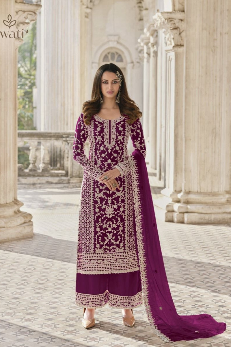 Heavy Butterfly Net with Embroidery & Coding Work & Sleeves Heavy Butterflies Net