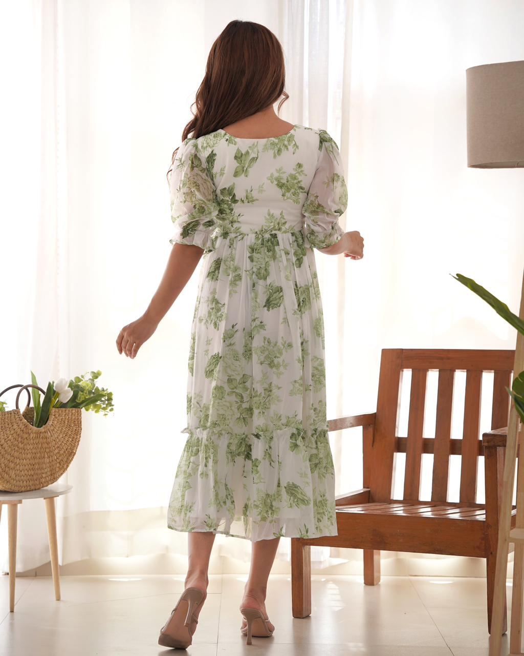 Pure Soft Georgette with Floral gown