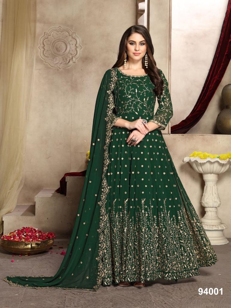 Georgette Multi Thread Zari Stitched Anarkali Suit