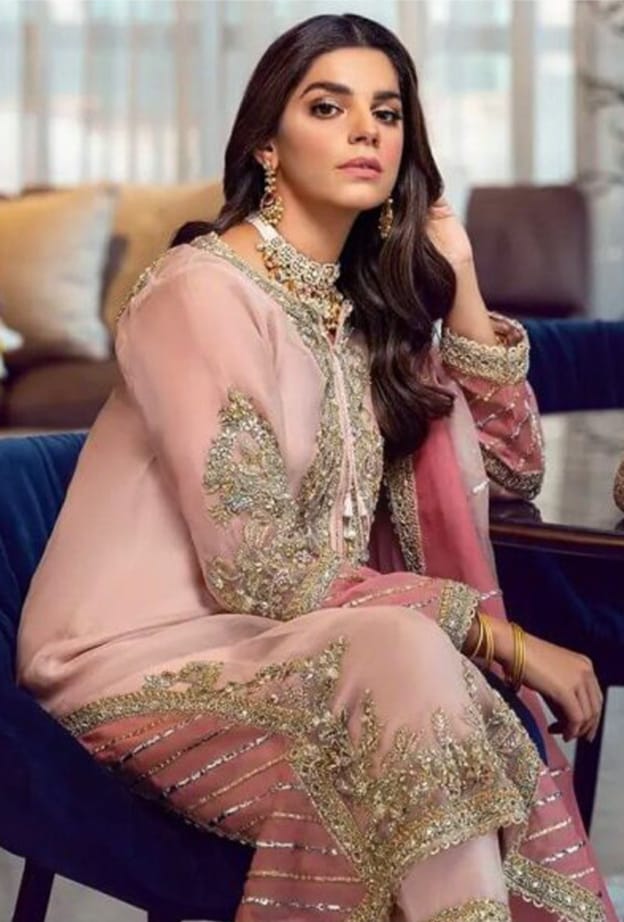 Party Wear Faux Georgette Fabric Salwar Kameez