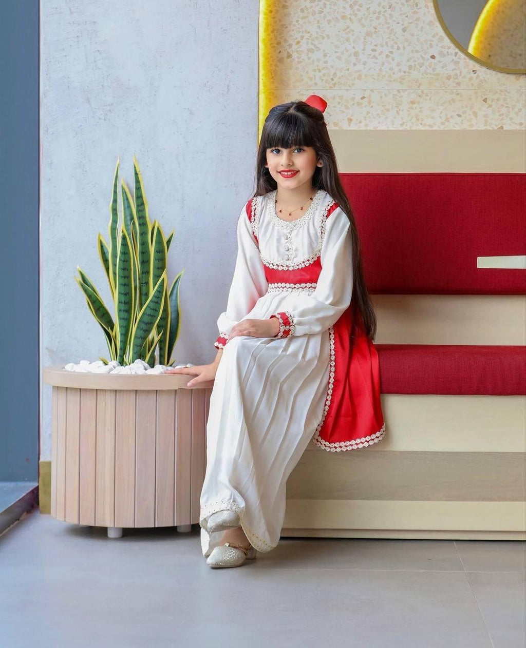 Chanderi Silk Gown for Kids