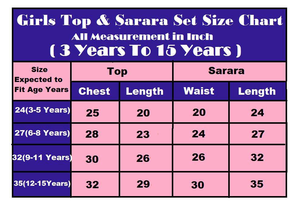 Rayon Embroidered Top & Sharara Set for Kids