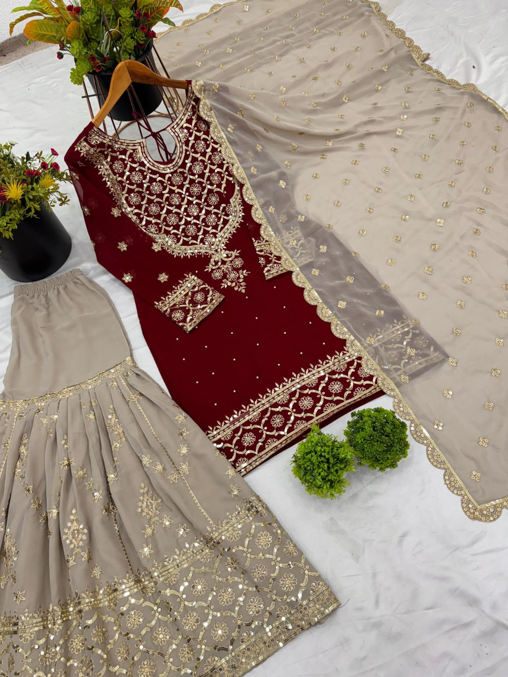 Elegant Sequin Embroidered Dress