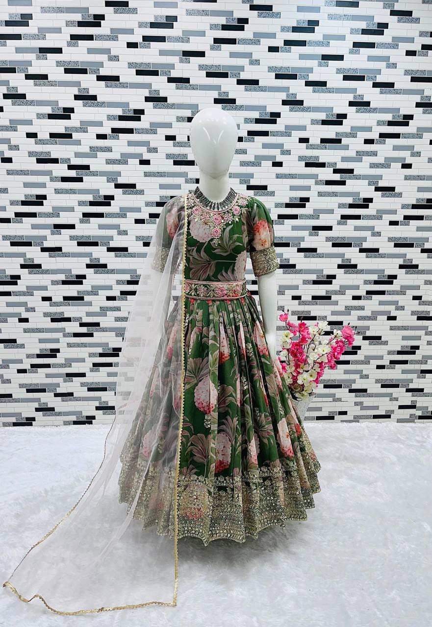 2 Piece Heavy Fox Georgette Gown With Dupatta