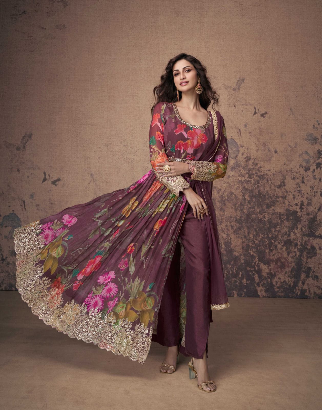 Real Georgette Party Wear Gown